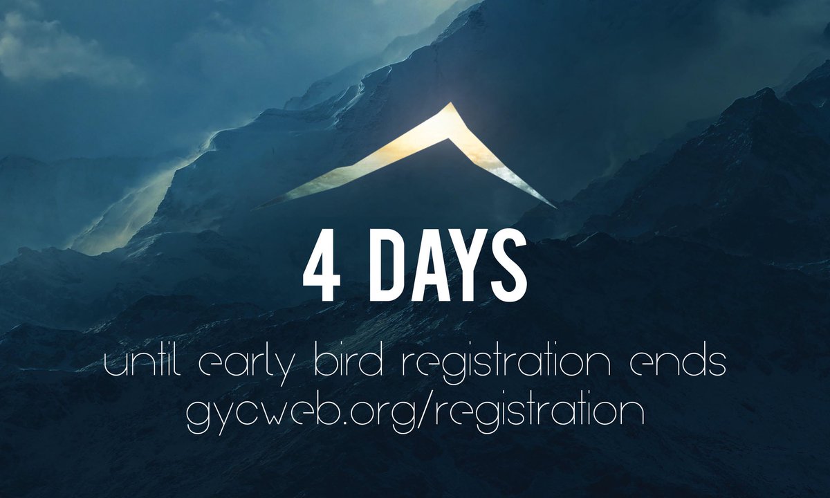 gycweb's tweet image. Don’t wait! Use your free time today to register and save $20! #GYC2017 #remindafriend gycweb.org/registration