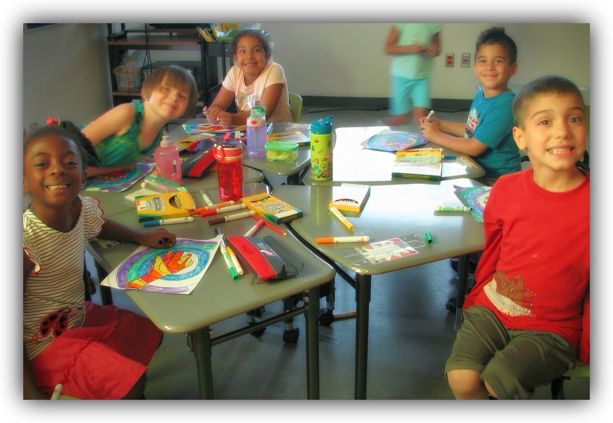 À la découverte des couleurs chaudes et des couleurs froides.