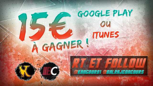🎁New #CONCOURS 🎁

1 carte kdo de 15euros à gagner

#RT + #follow @BalrajConcours et <a href="/KangouRo1/">🇨🇭KngouRo.eth🇮🇹</a> 

🍀Tirage le 23 octobre 2017 à 21h🍀