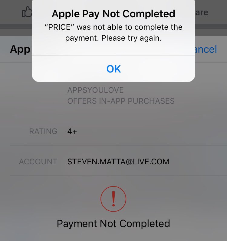 elmatta24's tweet photo. Can anyone help me i cant download from the apple store #apple #help #tech_support https://t.co/10KHLyVPco