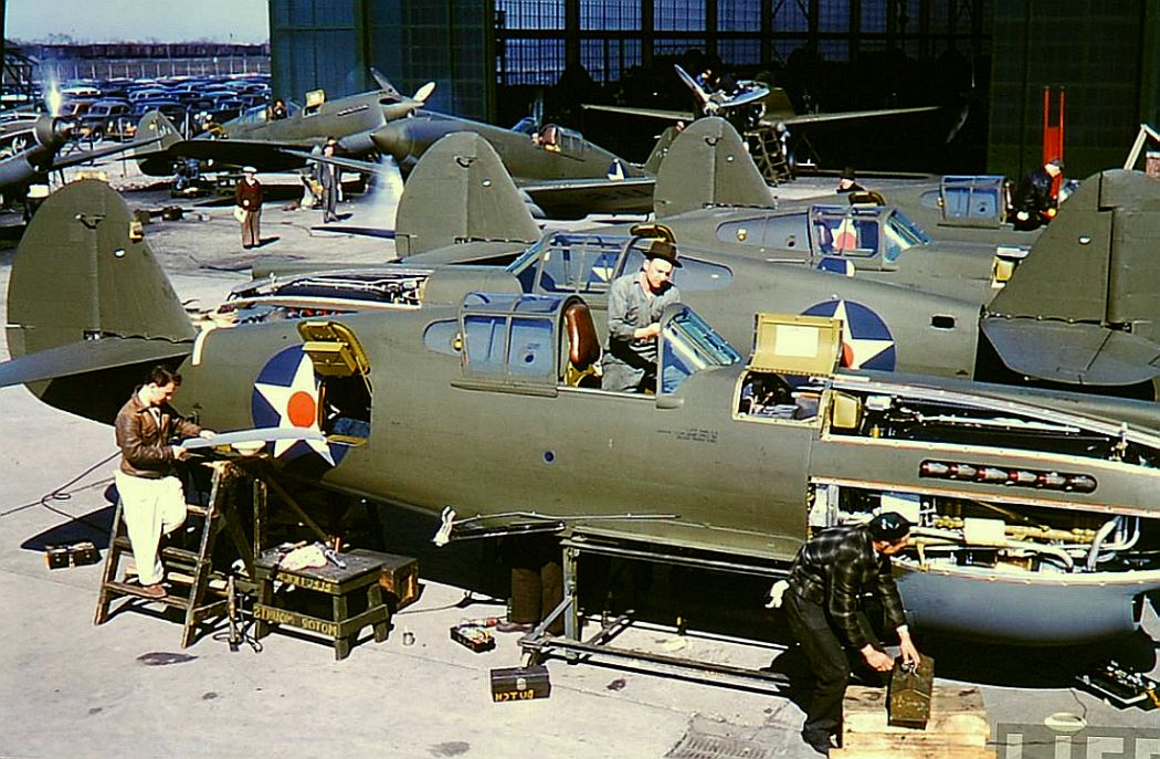 ron_eisele's tweet image. P-40 factory assembly