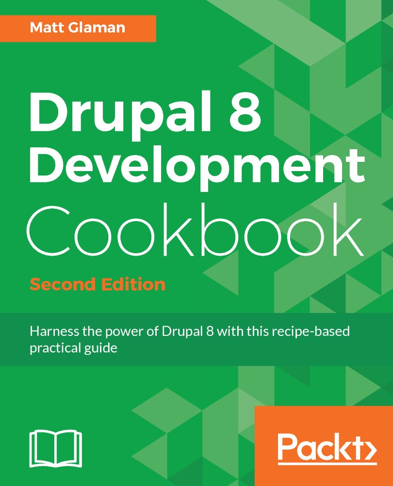 nmdmatt's tweet image. What&apos;s new in #Drupal 8 Development Cookbook? Find out here bit.ly/2g27Qey