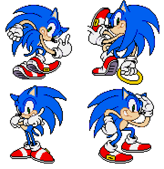 Sonic Sprite Png - Sonic The Hedgehog Sprites PNG Transparent With