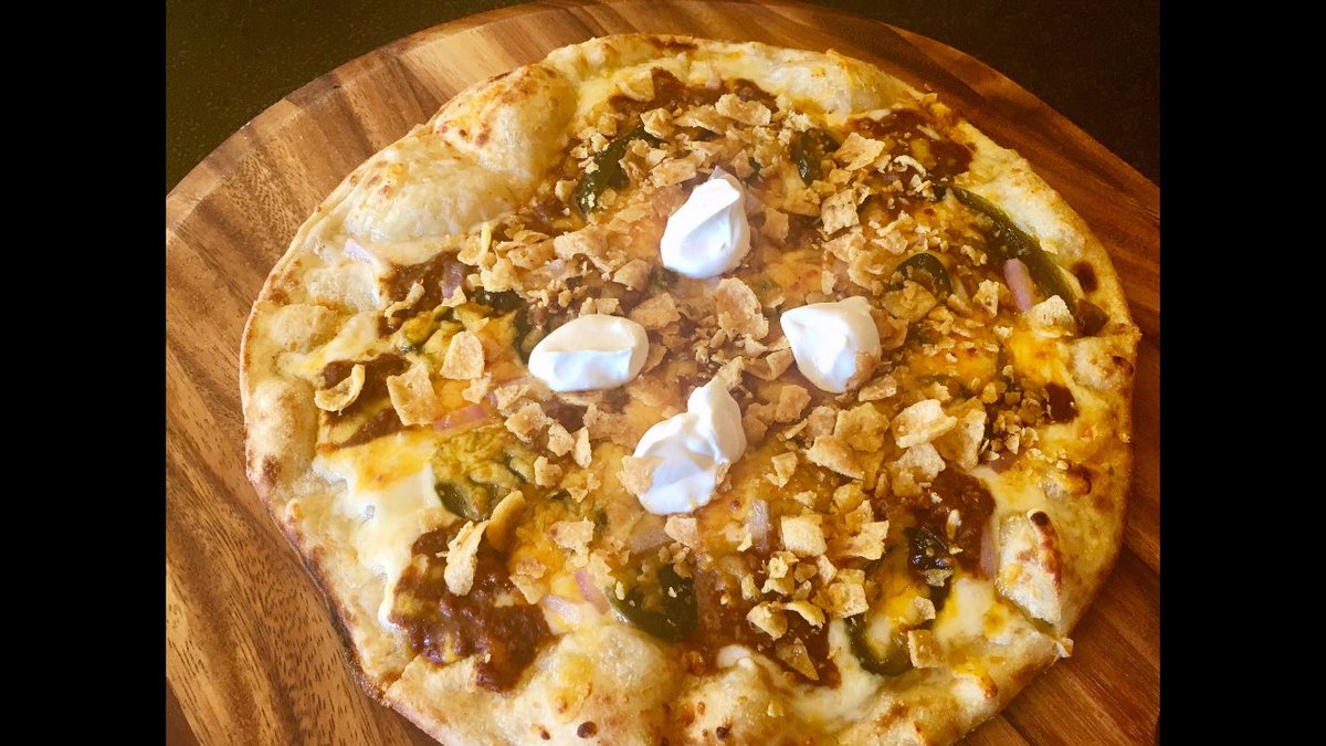 The FRITO PIE PIZZA is back for a limited time! Fair food without the lines and tickets. 💛🍕💛