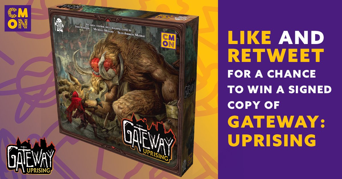 You can win a copy of #GatewayUprising signed by artist and creator, Sean A Murray. Just like and retweet this post. cmon.co/2qBrduY