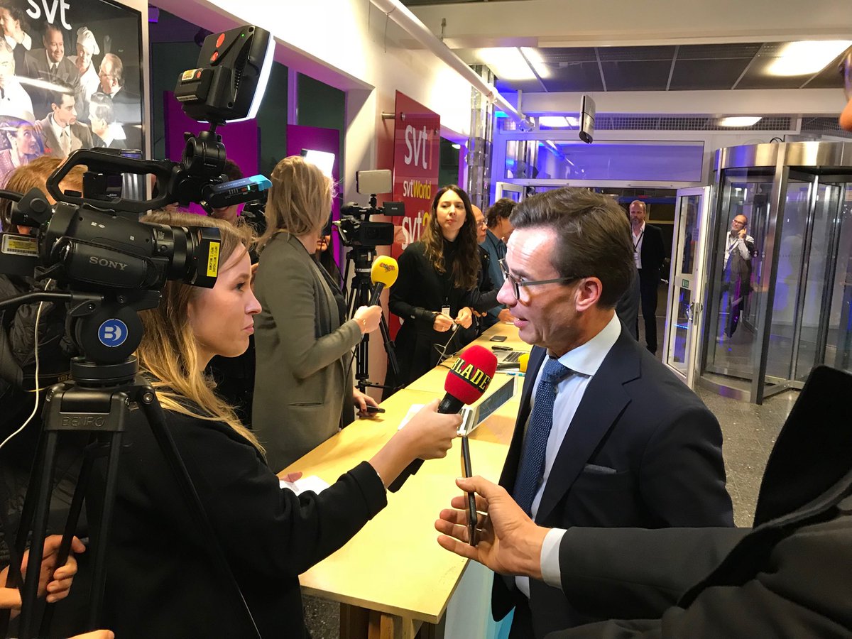 Nyvalda M-ledaren Ulf Kristersson gör strax debut i Agendas partiledardebatt. Intervjuas här inför av <a href="/ebbathorneus/">Ebba Thornéus</a>