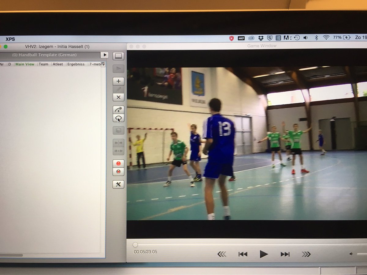 TijlHabraken's tweet photo. Wat doen op een zondagavond na heel weekend handbal? Wedstrijden analyseren met @XPSnetworkBE @initiahasselt #weareinitia #24/24trainer https://t.co/4jH6Hc3ZKs