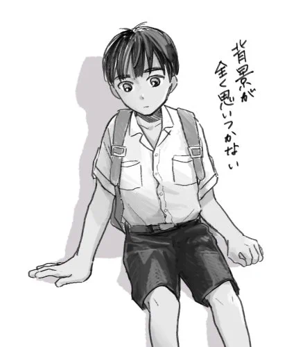 ラクガキ…きっとアリの行列でも見てるんじゃないかな… 