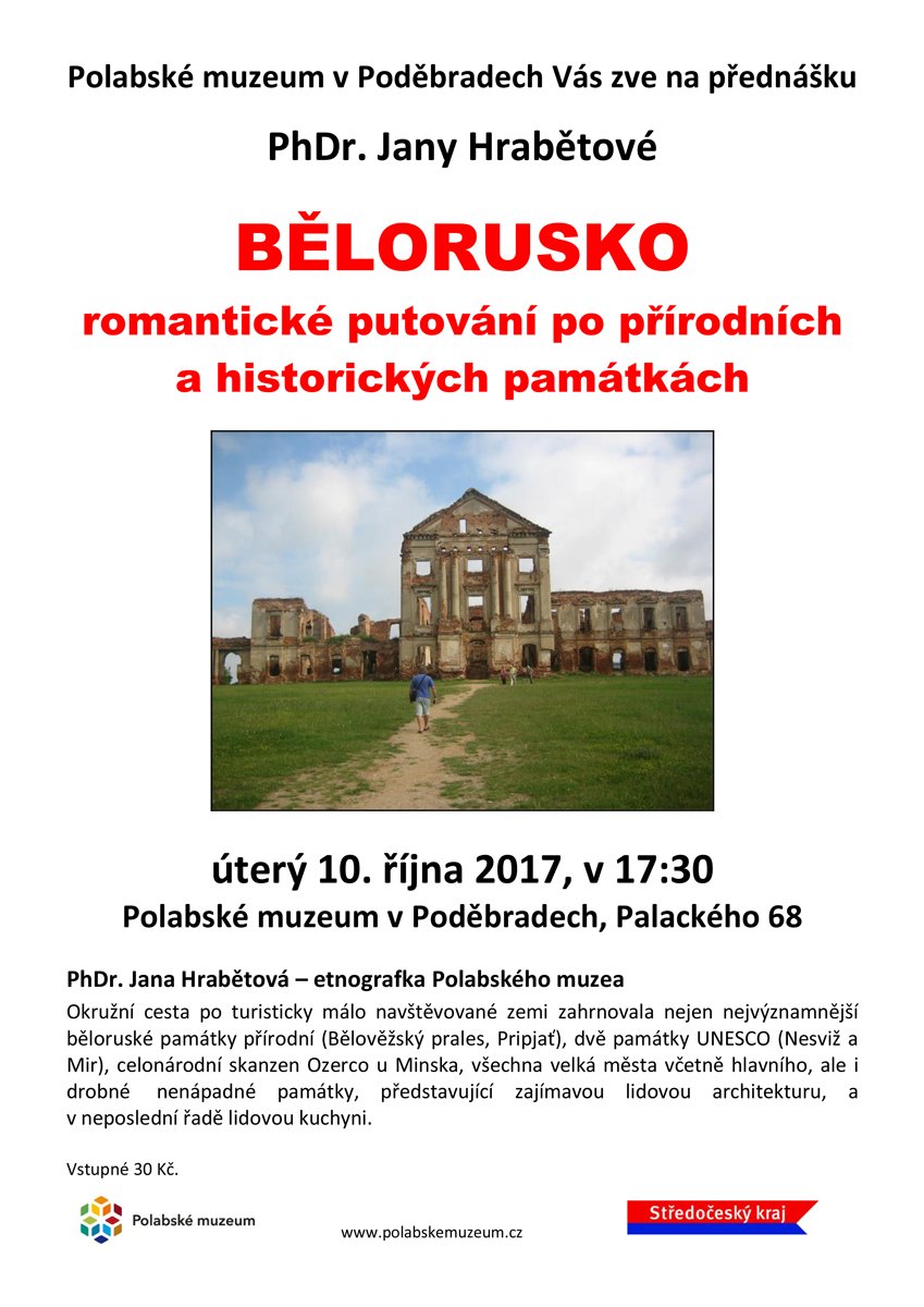 Podebradak's tweet photo. Bělorusko / přednáška PhDr. Jany Hrabětové / v úterý 10. 10. od 17:30 hodin / Polabské muzeu Poděbrady
https://t.co/UC3ifVhVT1 https://t.co/yxwyR6xWaC