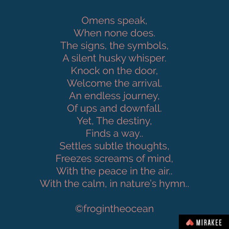 FrogInTheOcean's tweet photo. #micropoetry #micropoem #poetry #PoetryCorner #poem #PoetryInLight #365daysofpoetry #AmWriting #words #poetrytrail 17/365 https://t.co/SBDK3CrhEp