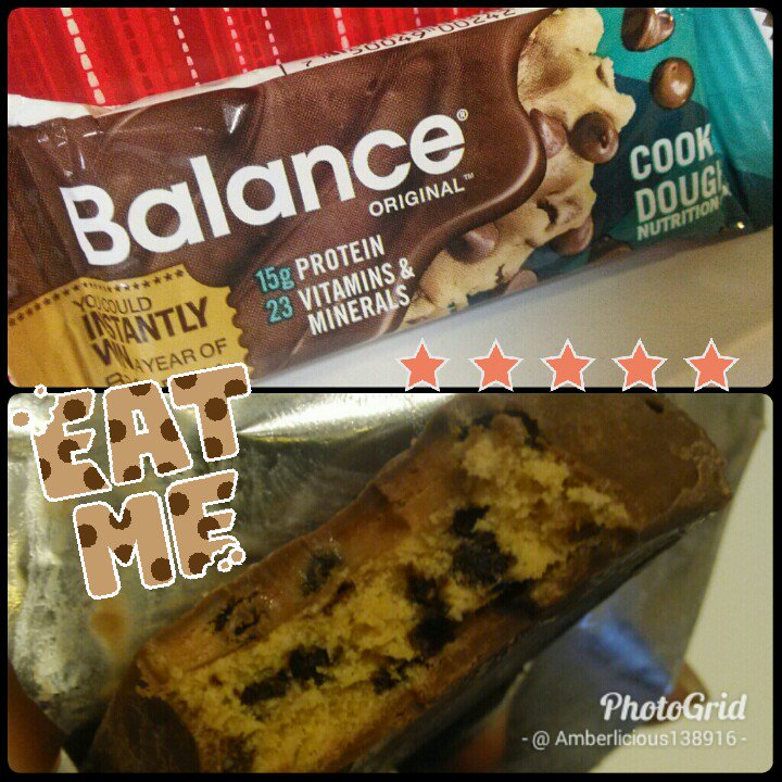 AmberRoyer13's tweet photo. @influenster @balancebar it tastes amazing. Just like eating chocolate covered cookie dough #contest #balancevip #balancemoms #complimentary https://t.co/ZRA5VvoNgN