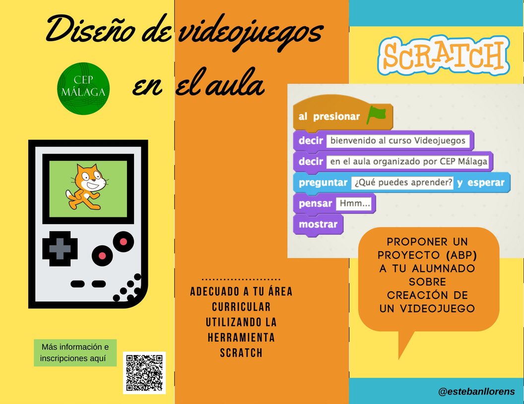 estebanllorens's tweet photo. Y si tu próximo ABP con alumnado fuese crear videojuego? https://t.co/nBhdSjjg6b @cepmalaga @cepantequera @cepmarbellacoin @luisalfonsosp https://t.co/pDkjn4hEJw