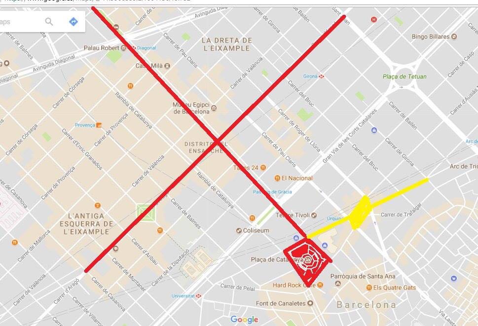 bertkuash's tweet image. Els de SCC van dir que a la creu vermella hi havia 225.000 persones(11S). A la groga(avui) diuen que n’hi havia 950.000 #objectivitat #8Oct