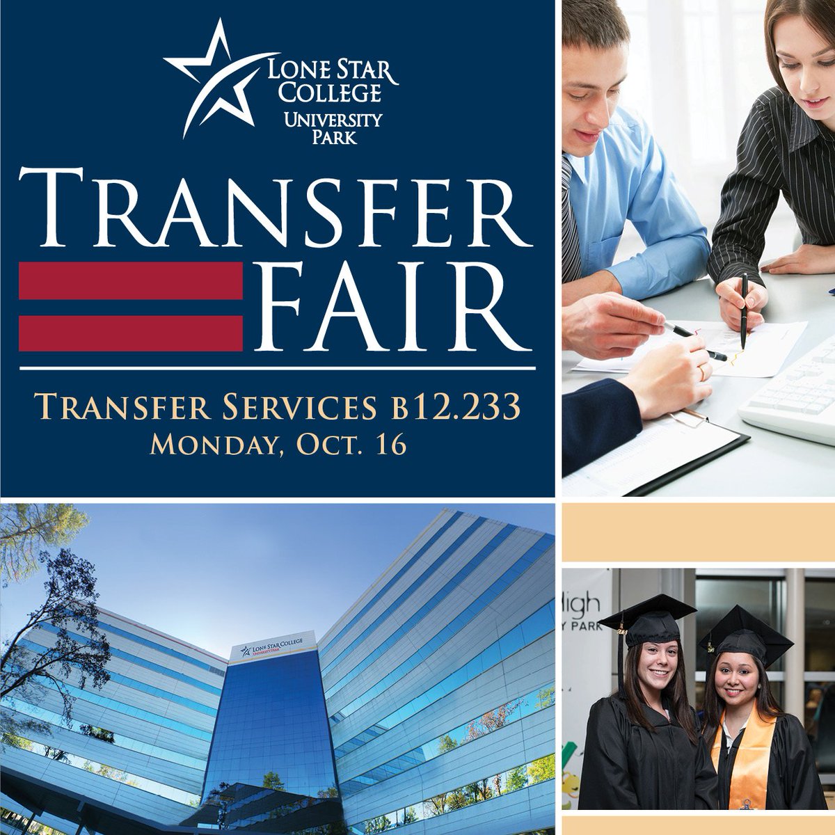 LSC_UP's tweet photo. Interested in transferring to a four-year university? Attend the Oct. 16 Transfer Fair for helpful information &amp; resources! #StartCloseGoFar https://t.co/PuV3kTFnYq