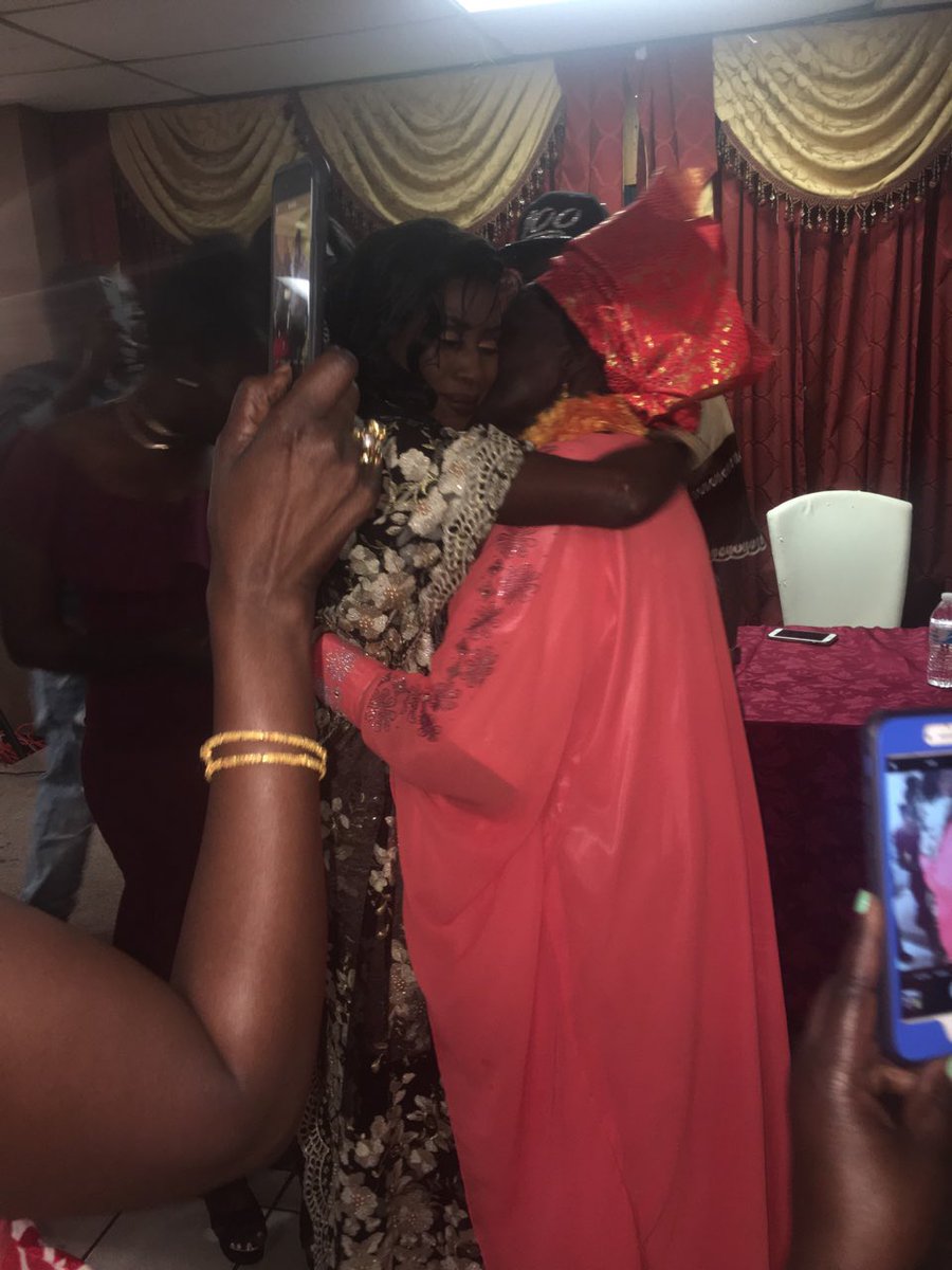 madidawan's tweet photo. Mom and wifey embracing https://t.co/4o87KX5C94