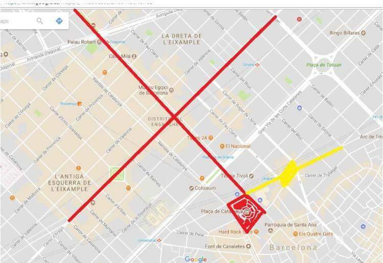 Guilly_11's tweet photo. Segons diuen, a la zona marcada en vermell erem 225000. Avui a la zona groga, han sigut un milió.

XD. https://t.co/87Jmp5Rfs8