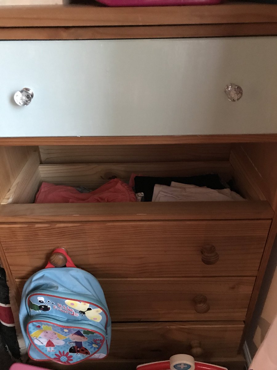 The latest project.....upcycling, transforming a 10 yr old chest of pine drawers into some lovely girly ones! #project #upcycling #girly