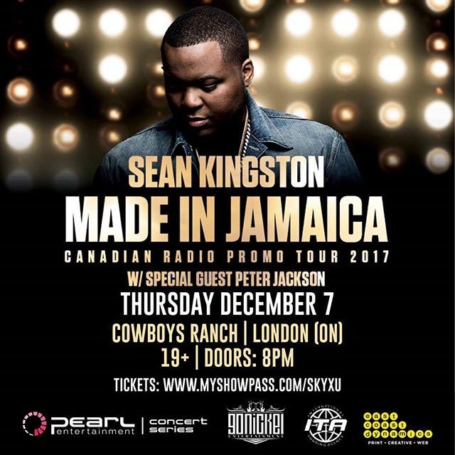 PatGrant7777's tweet photo. Reposting @nixxonsound:
Opening for @seankingston #beautifulgirls #seankingston #nixxon #london #canada #concert #reggae #cowboy https://t.co/MD1SEQlqzr
