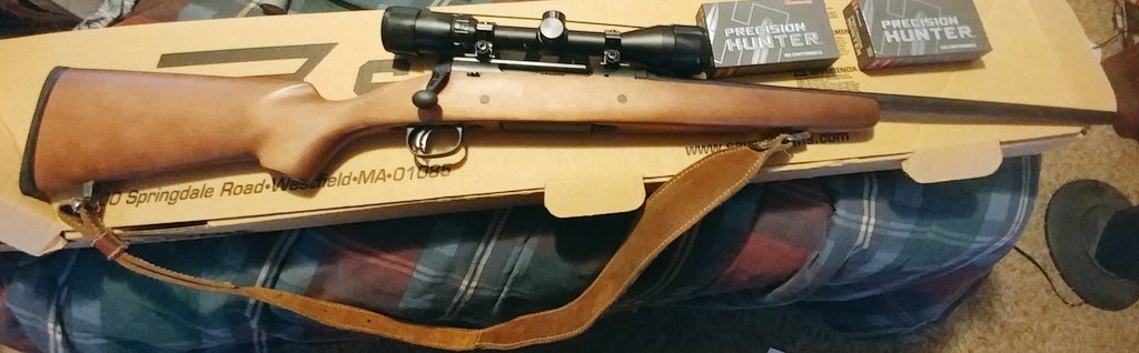 My .308 #deerrifle got replaced today. Bought a 6.5 Creedmoor #SavageRifle for something a little different. 20 days til opening day!