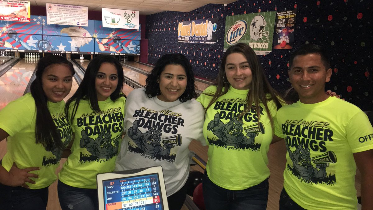 Girl’s basketball invited John B. Alexander Bleacher Dawgs to 3rd Annual Bowling Tournament to welcome our spirit to the coming season💛🐾🎉🏀💙