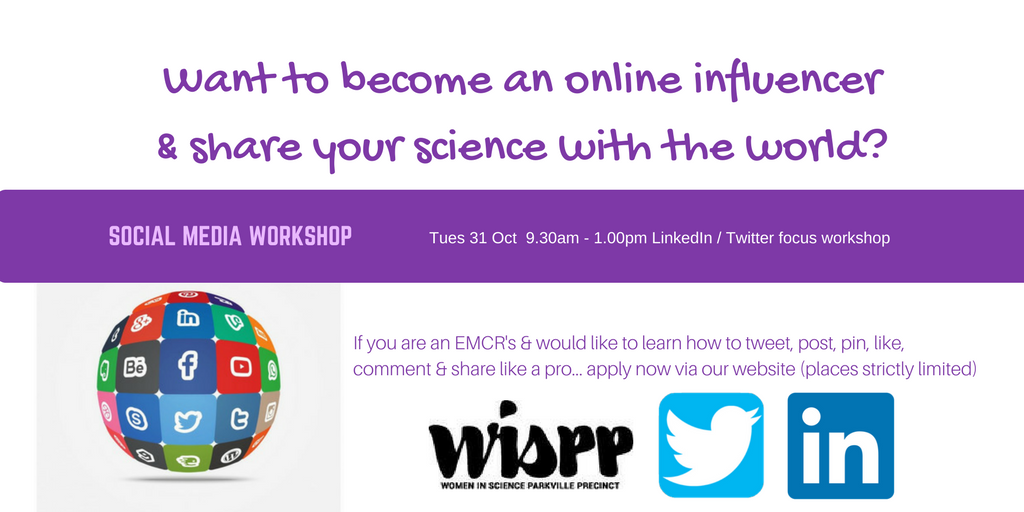 WISparkville's tweet photo. Want to become an online influencer and share you science with the world? Come along to our latest workshop: https://t.co/wKY8NXOAi7 https://t.co/EOEL6EqRu5