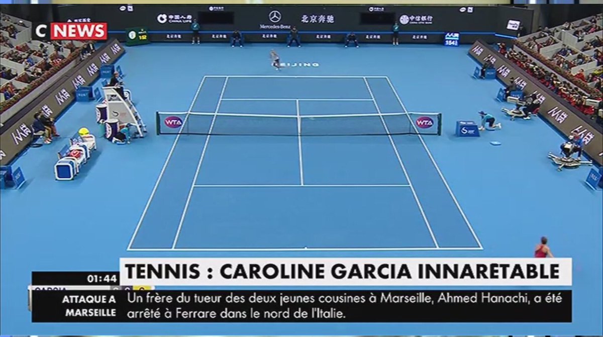 GuySitruk's tweet photo. Superbe victoire de @CaroGarcia à Pékin! Mais est-elle #innarêtable, comme le titre @CNEWS? Pourquoi tant de N? #Inarrêtable, je préfère! 😉 https://t.co/f7cNM0Mggx