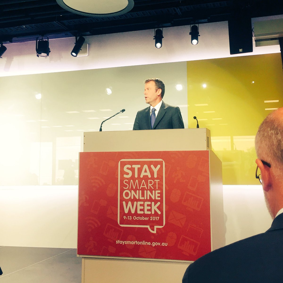 Minister <a href="/DanTehanWannon/">Dan Tehan</a> launching #StaySmartOnline week at Google HQ this morning