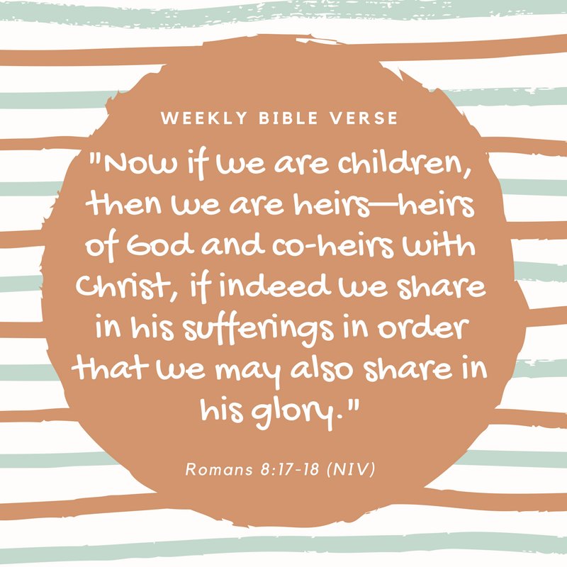 AliciaMSmith7's tweet photo. I love this verse. There is so much content in it that I think is easy to forget. Worth pondering...
#WeeklyBibleVerse #WeAreHisHeirs #Wow https://t.co/NDPFWcEdk6