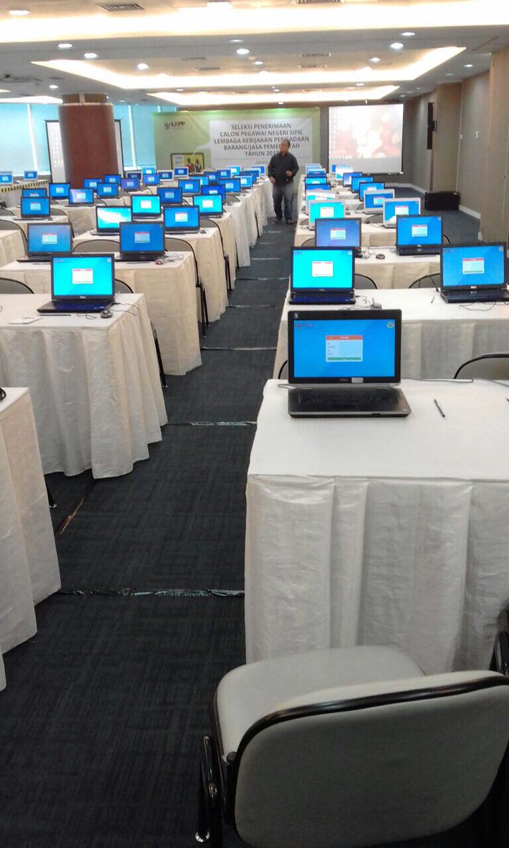 Area ujian SKD #cpnsLKPP sudah siap