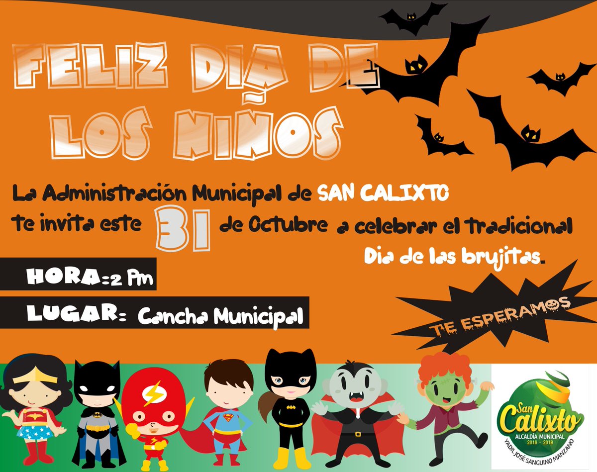 sancalixtonds's tweet photo. La administraciòn municipal del Dr Yadil Sanguino Manzano, invita a todos los niños y niñas del municipio de San Calixto https://t.co/lZbOKoO5Et