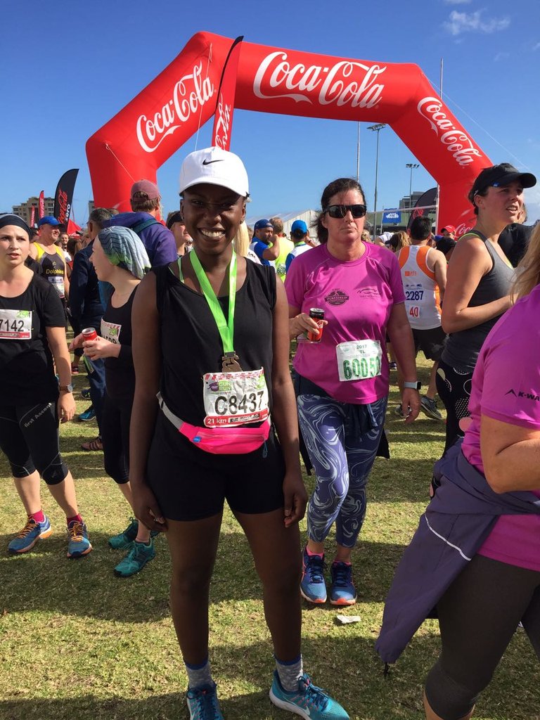 NeoMohapi's tweet photo. Ran a good race today, not my best, but it was good and worth it. Thanks @GunRunSA
#Gunrun2017 #HalfMarathon #Runner https://t.co/Icftzs45bB
