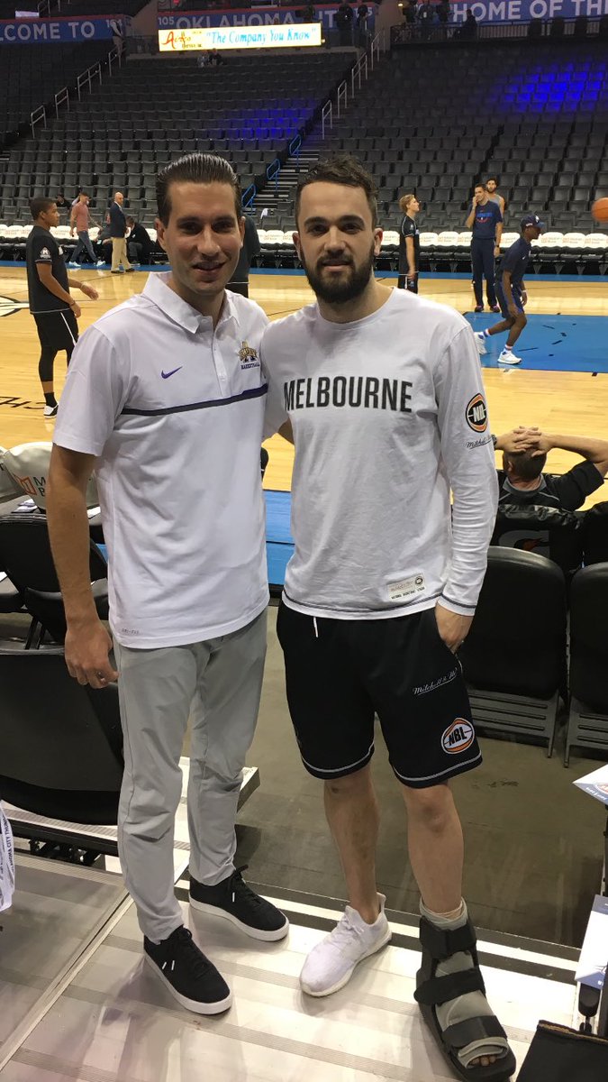 CoachJPELLETIER's tweet photo. Great seeing Albany legend @PeterHooley12 still taking the program to new levels. In some good company here! #NBL #NBA 🏀🇦🇺#Pro #PurpleFam https://t.co/4c3idEoXQs
