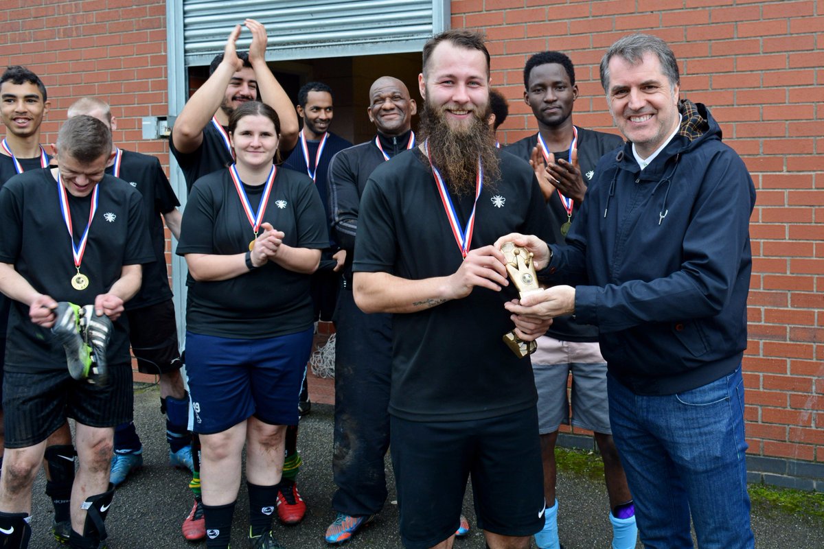<a href="/equalityfc123/">E.Quality F.C.</a> &amp; <a href="/MetroMayorSteve/">Steve Rotheram</a> earlier at the #WorldHomelessDay match. <a href="/SRTRC_England/">Show Racism the Red Card</a> <a href="/Liverpool_CFA/">Liverpool FA</a> <a href="/LivHomelessFC/">Liverpool Homeless FC</a>