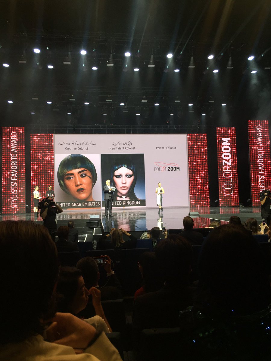creativeheadmag's tweet photo. Lydia Wolfe of the U.K. wins Stylists' Favourite New Talent Award!!! π¬π§β€οΈπ¬π§β€οΈ @goldwelluk #colorzoom17 #globalzoom17 #hair https://t.co/mQBacCiGJf