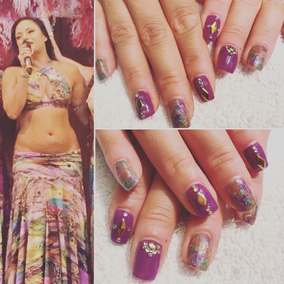 BellyDancerMUSE's tweet photo. My nail stylist and friend Coco is the bestest π #HBDC #blingOut #NailsDid #Coco #Artist #Love #PrettyPretty https://t.co/knDqjPF5oZ
