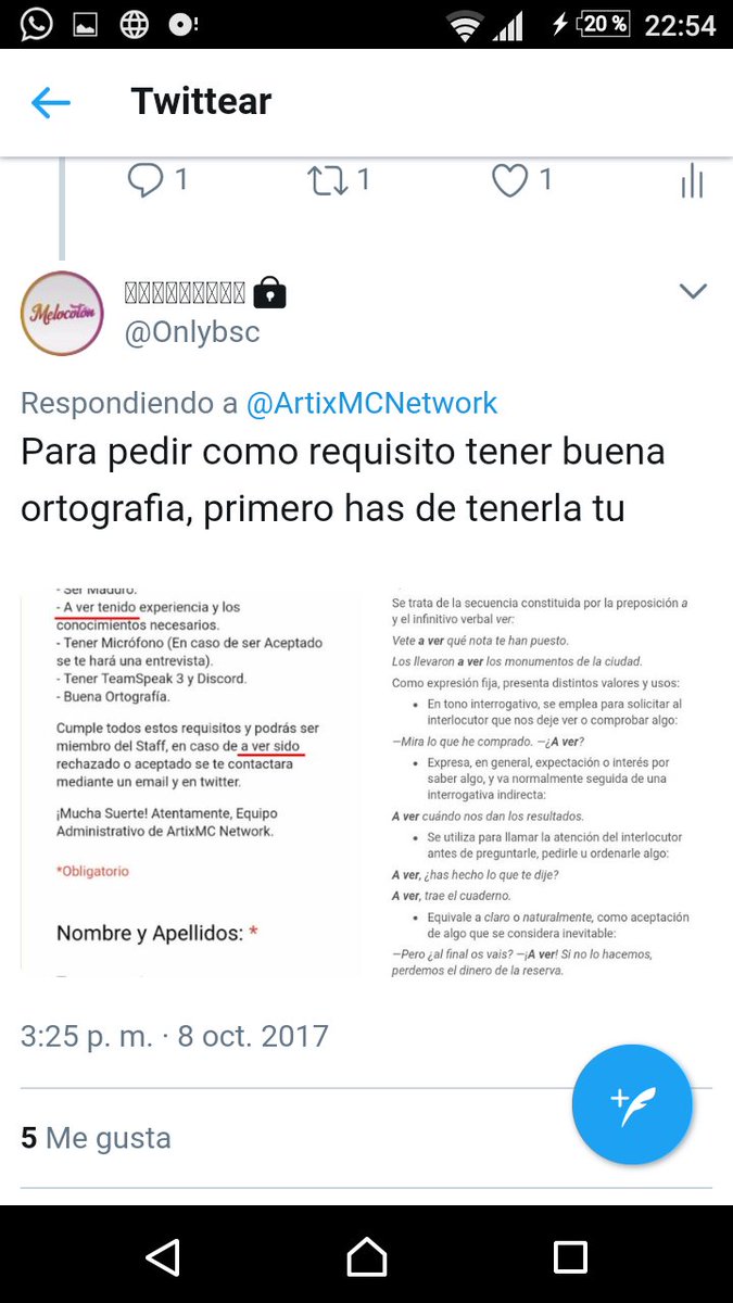 ArtixMCNetwork's tweet photo. @Onlybsc Gracias, lo mismo digo. Porcierto creo que "Ortografia" lleva atento. 
Ortografía* 😄 https://t.co/2Bua5Xi0lp
