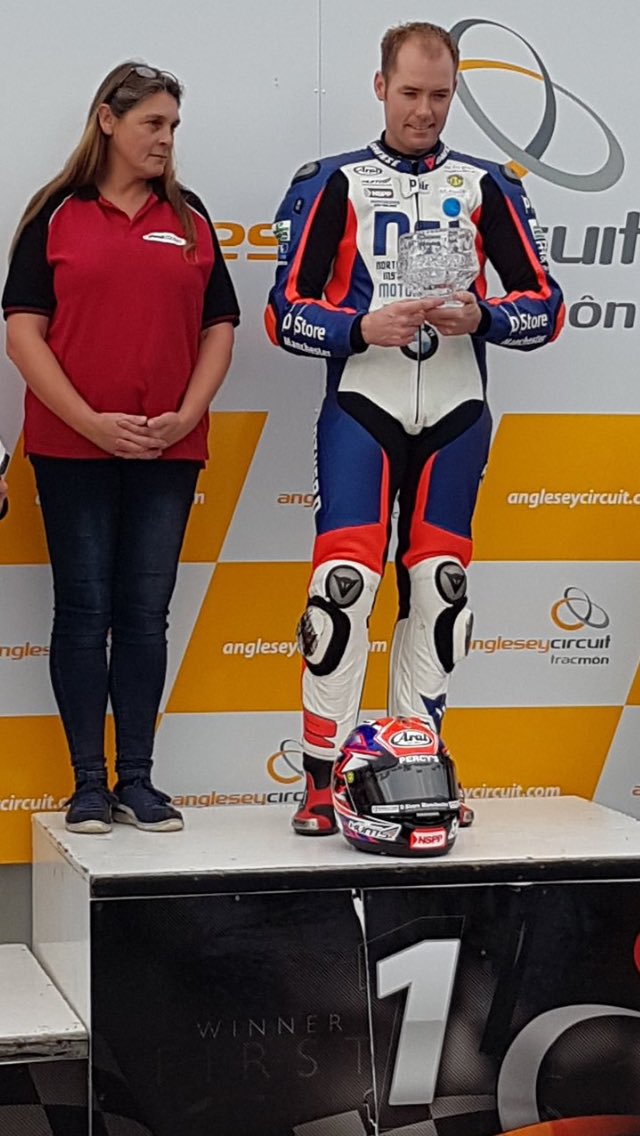 Adamjenko11's tweet photo. Great weekend at the @Wirral100MC @angleseycircuit  grand , tricky conditions but happy to win my 4th grand meeting in a row. https://t.co/HHbx8qPQJ5