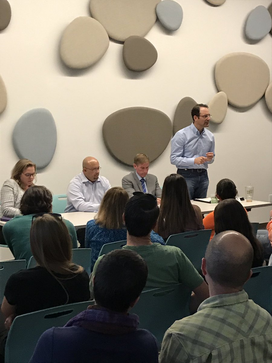 christinelevy's tweet photo. Dem AG candidates debating on gun control, environmental protection, and DACA. All pushing for a more active AG's office. #philforcolorado ! https://t.co/3d5nbzAtDQ