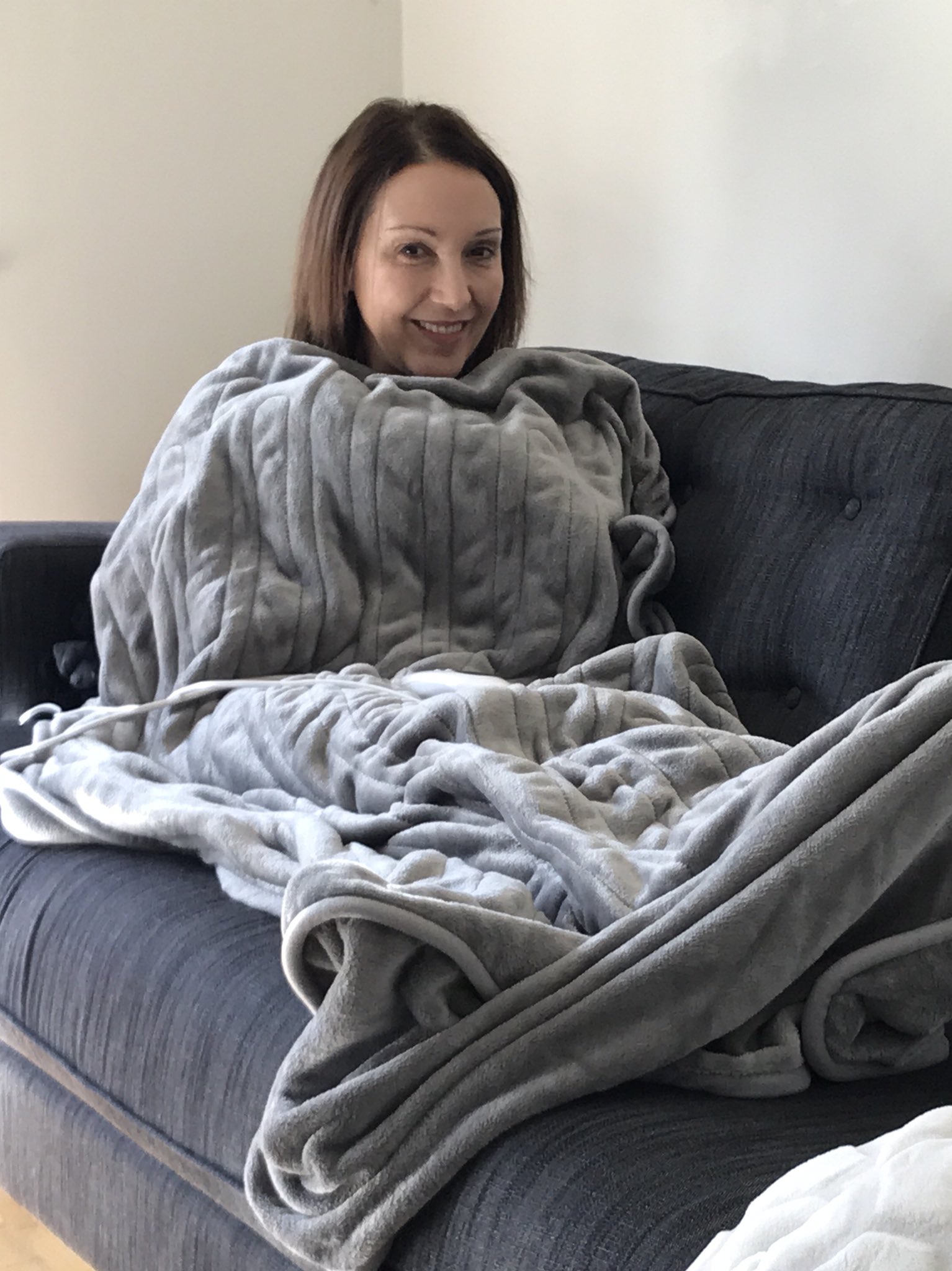 Qvc cozee home heated throw sale