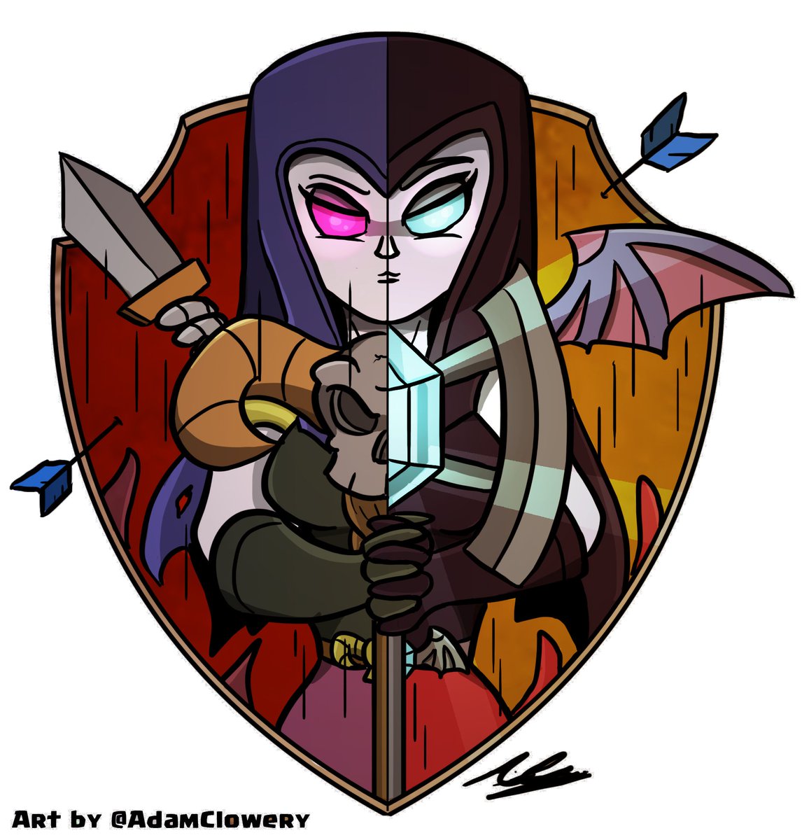adam clowery on twitter the witches shield clashroyale