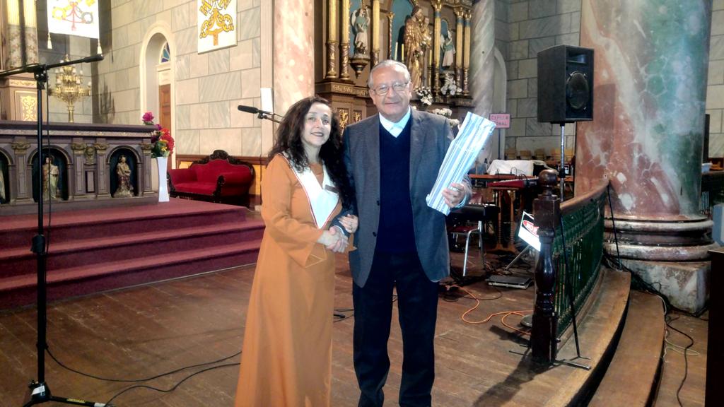 constantinogue's tweet image. 🔴 Se agradece al Sr. Eduardo Huerta, párraco del santuario #Andacollo por encuentro coral @elandacollino