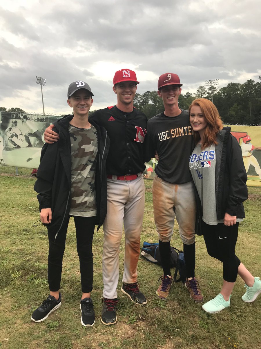 First time @ChaseBarbary and @coltonbarbary7 were on the same field but in different uniforms. Hate that I missed it