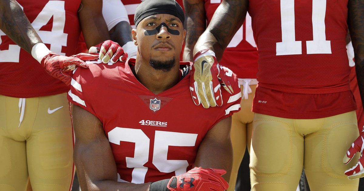 49ers Eric Reed: the anthem and Pence are 'systemic oppression'