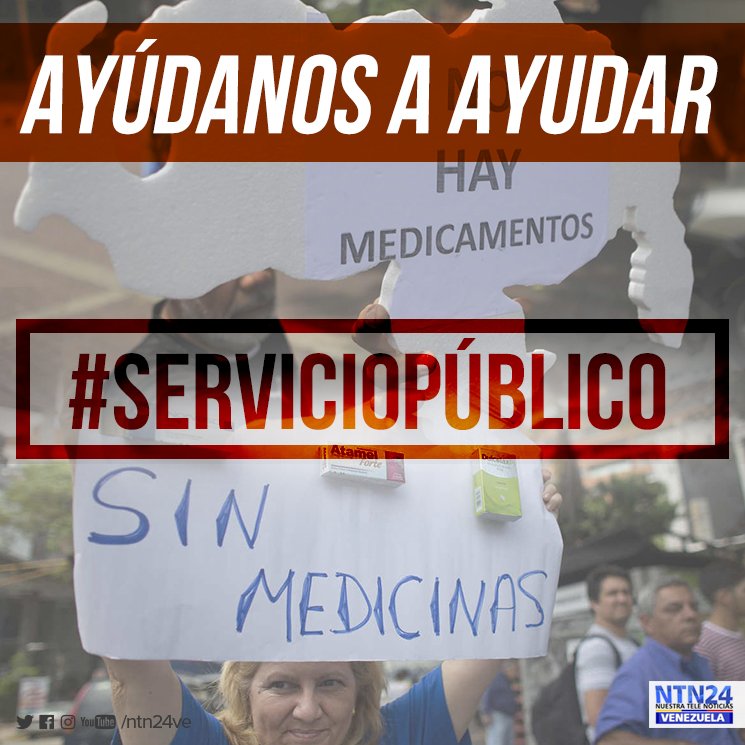 NTN24ve's tweet photo. #ServicioPúblico Para bebé recién nacido se necesita en Maracaibo solución glucosada al 10%. Quién pueda colaborar: Tlf. +584146599897 https://t.co/tfuTW5sNZd
