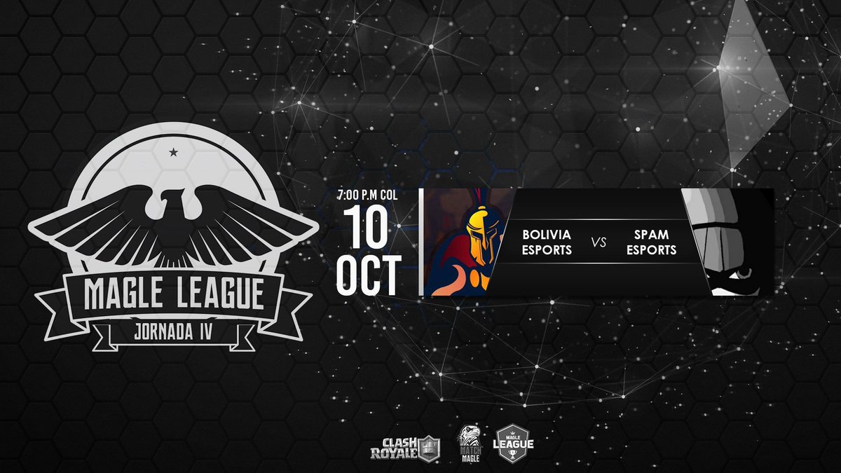 MatchMagle's tweet photo. Encuentro correspondiente a la Jornada 4 de la #MagleLeague 🦅:
@BoliviaEsports vs @Spam_eSports

¡Mucha suerte!
#FeelTheMagleEagle #CR https://t.co/WOtAGCjGax