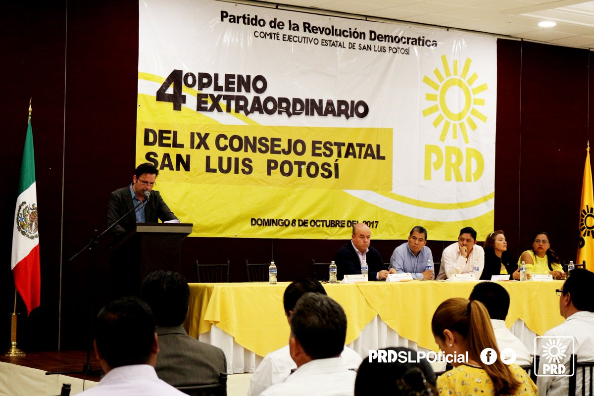 PRDSLPOficial's tweet photo. IX Consejo Estatal del @PRDSLPOficial #PRD #SLP #EsContigo https://t.co/Azn8He1ZRU