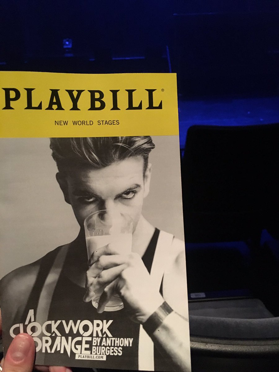 actingem's tweet photo. Wow! @Jonno_Davies and the rest of the cast of @AClockworkPlay! It was amazing!! https://t.co/Sb967eIiCh