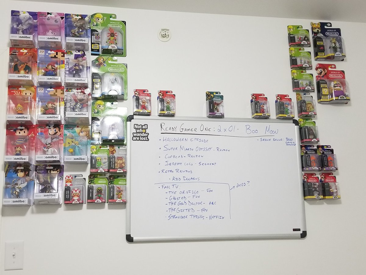 HyruleHerald's tweet photo. We're getting ready for #ReadyGamerOne #season2! #PreProduction #amiibo #worldofnintendo #notallwhowanderarelost https://t.co/PmKplCxoDu