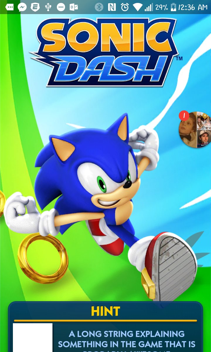 Akron90sGamer's tweet image. Well this is lovely. 😬 #sonicdash #notloading