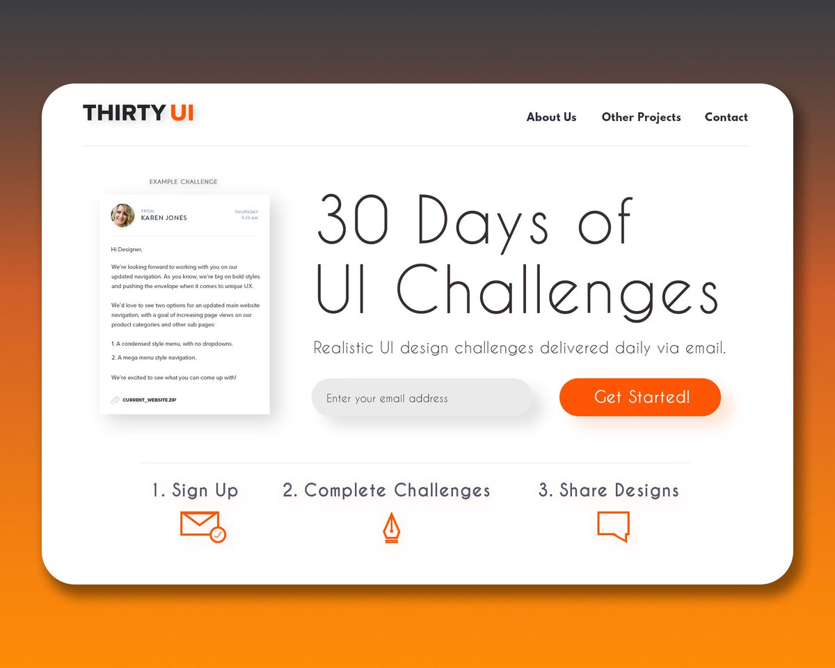 CPenso's tweet photo. #ThirtyUi Challenge 11. Redesigning the @ThirtyUi website.
#ui #ux #userinterface #userexperience #graphicdesign https://t.co/XlUbMJ9TDh